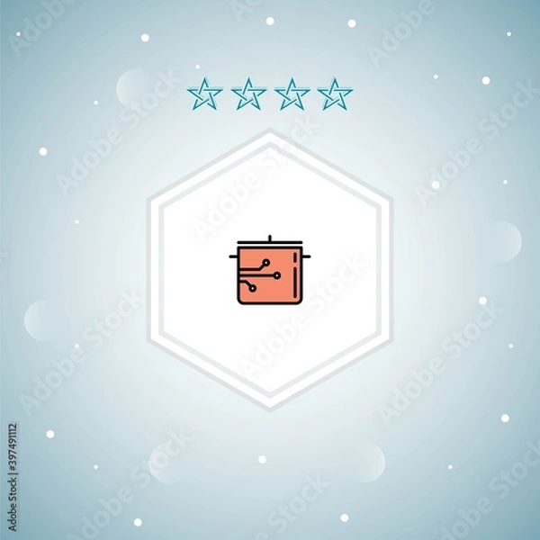 Obraz pan vector icons moderns