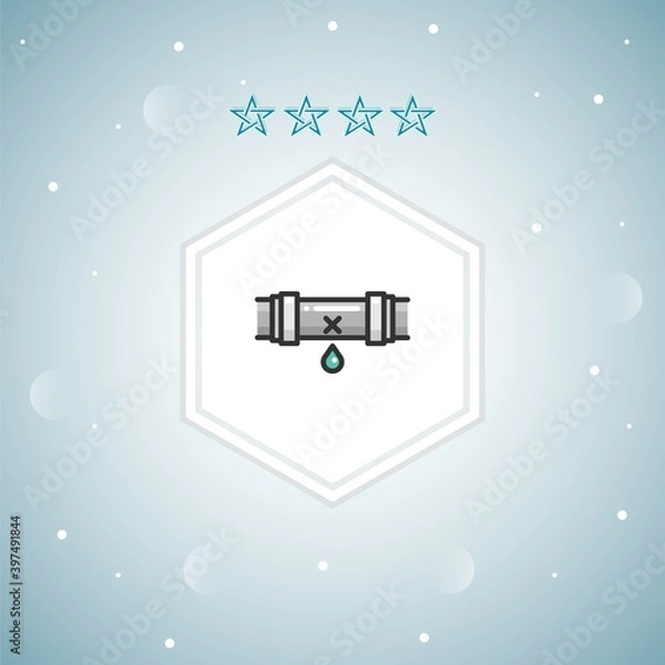 Obraz pipes   vector icons moderns