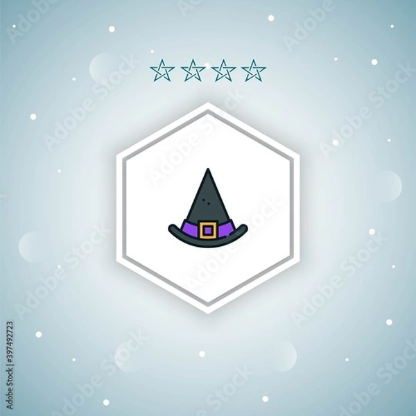 Fototapeta witch vector icons modern