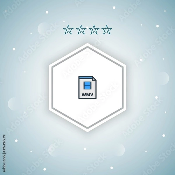 Fototapeta wmv vector icons modern