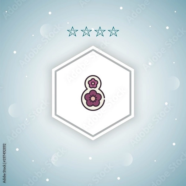 Fototapeta womens day vector icons modern