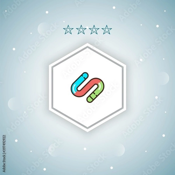Fototapeta worm vector icons modern