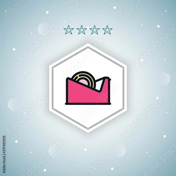 Fototapeta wrapper vector icons modern
