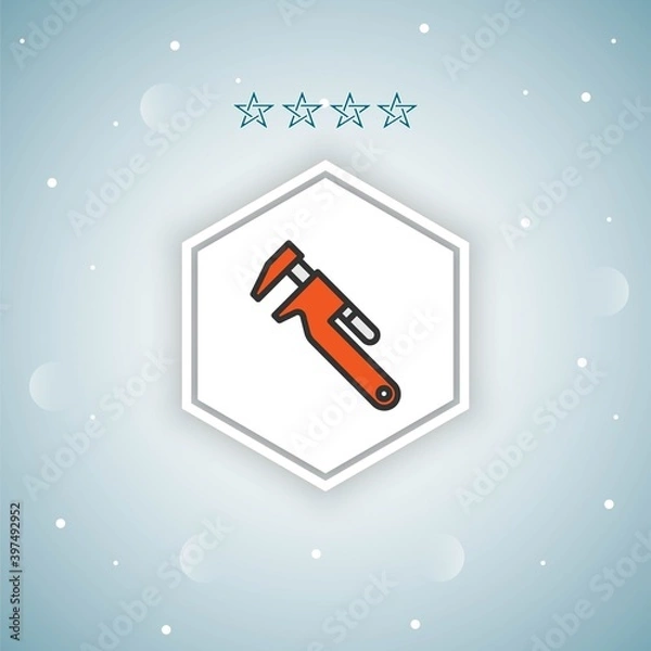 Fototapeta wrench   vector icons modern