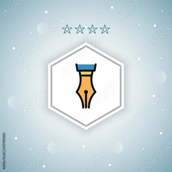 Fototapeta writer   vector icons modern