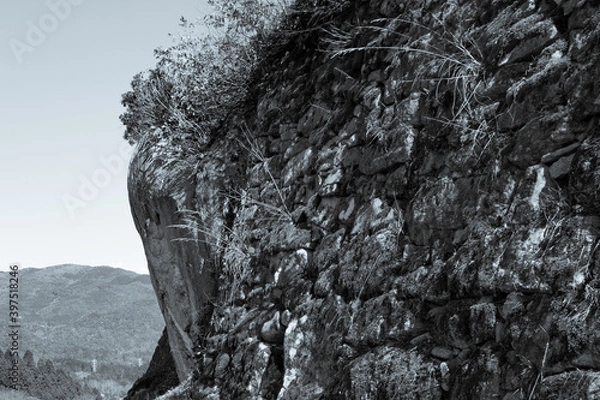 Obraz 巨岩と岩肌が見える風景

