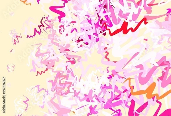 Fototapeta Light Purple, Pink vector pattern with lines.