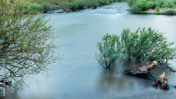 Obraz The stream of water flows down