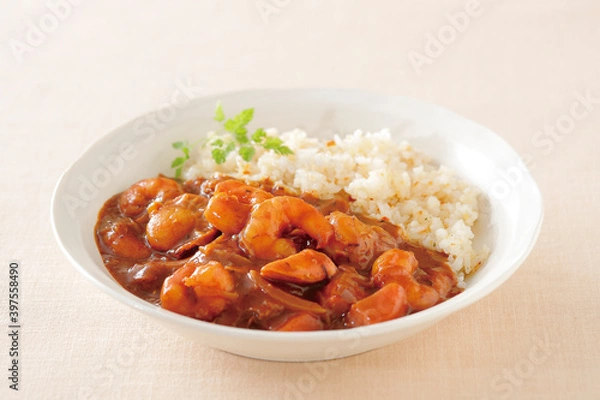 Obraz シーフードカレー