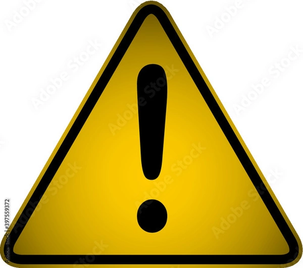 Fototapeta warning sign