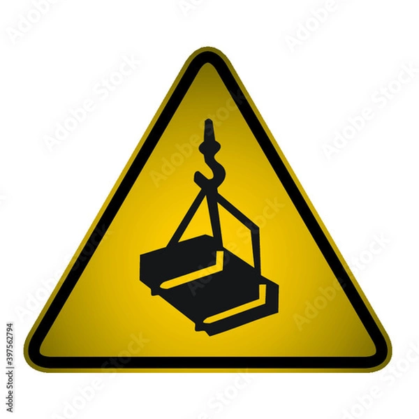 Obraz Warning, Overhead Risk Sign