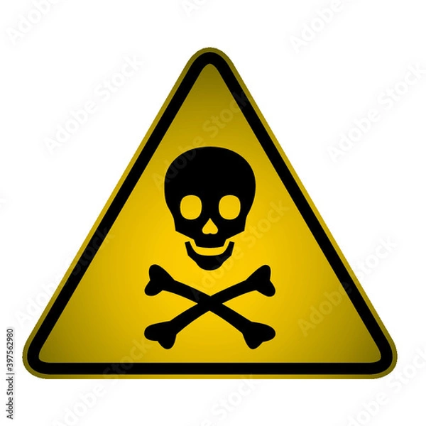 Fototapeta poison warning sign