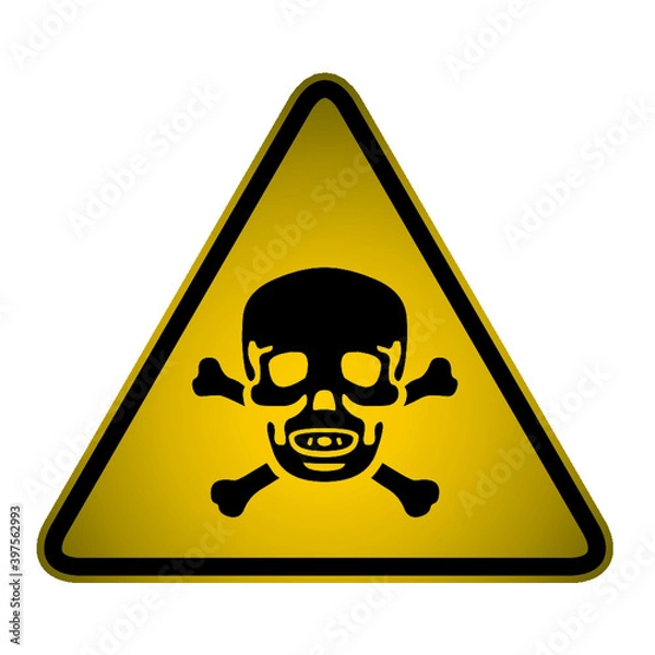 Fototapeta poison warning sign