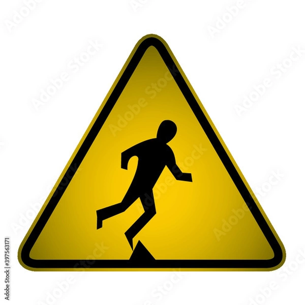 Fototapeta WARNING Trip Hazard
