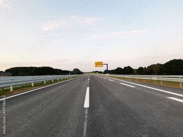 Obraz leere Autobahn 