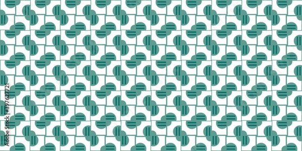 Fototapeta Seamless Pattern geometrical texture, background vector