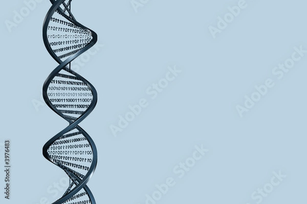 Obraz Helisa 3D z kodem binarnym