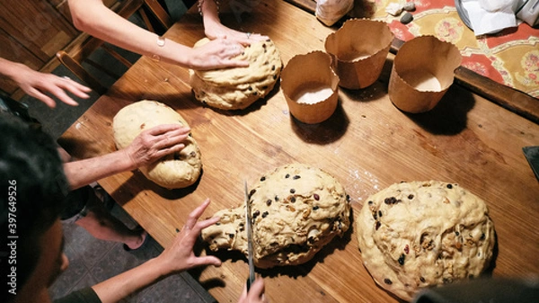 Fototapeta dough making 