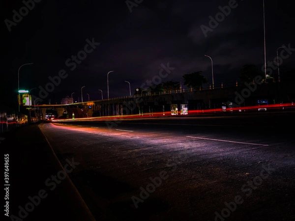 Obraz night traffic at night