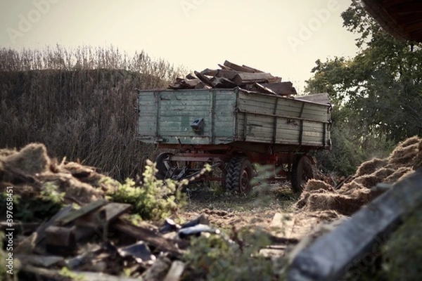 Fototapeta Old trailer 