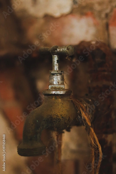 Fototapeta Old water tap