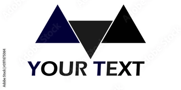 Fototapeta Triangle logo