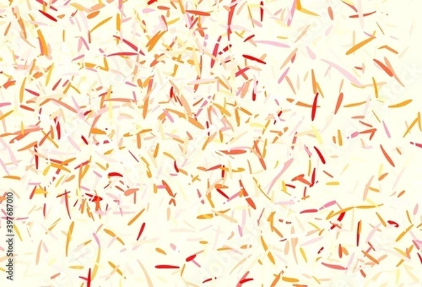 Fototapeta Light Red, Yellow vector pattern with sharp lines.