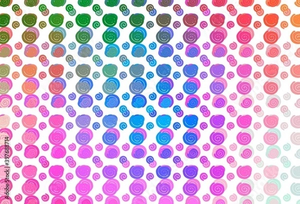Fototapeta Light Multicolor, Rainbow vector background with liquid shapes.
