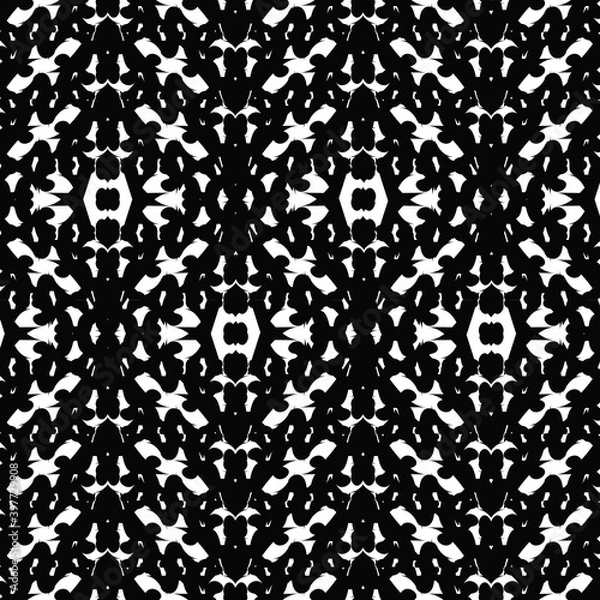 Obraz Black and White seamless pattern