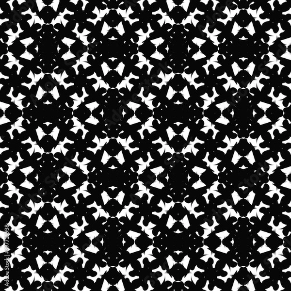 Obraz Black and White seamless pattern