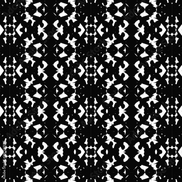 Obraz Black and White seamless pattern