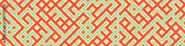 Obraz Abstract Geometric Pattern generative computational art illustration