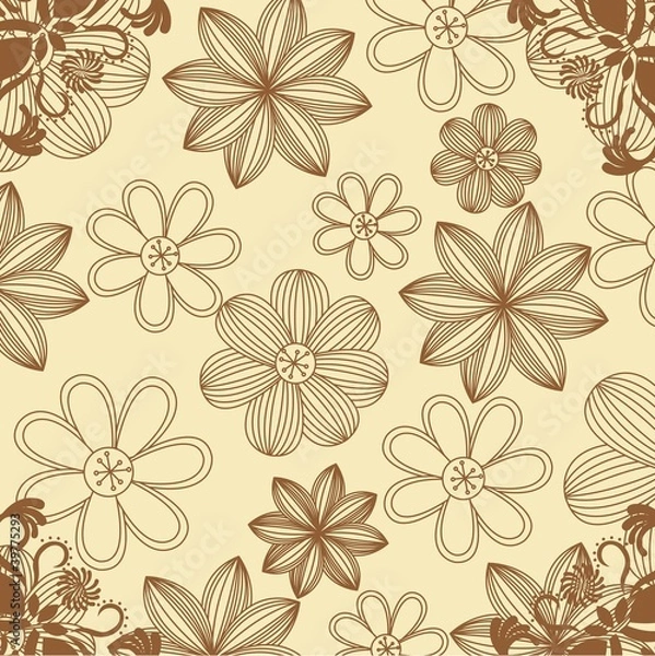 Obraz cute flowers background