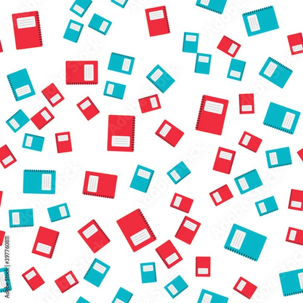 Fototapeta seamless pattern. Abstract Vector Illustration Back to School Poster Background. EPS10