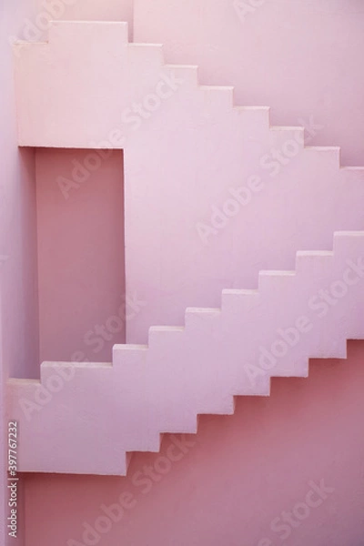 Obraz pink and white steps