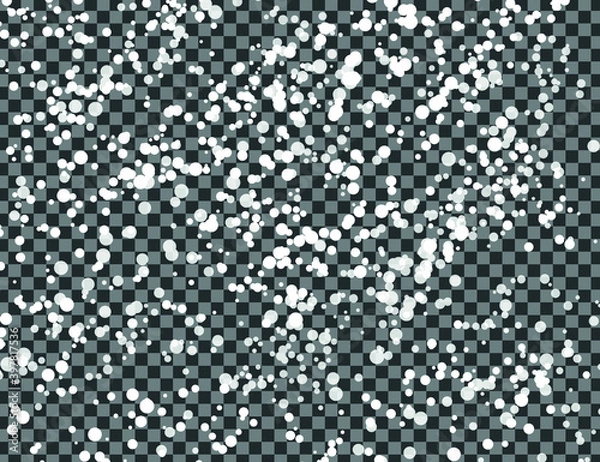 Fototapeta Vector heavy snowfall. Snow flakes, snow background. Falling christmas.
