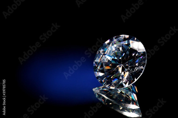 Obraz Diamond blue background