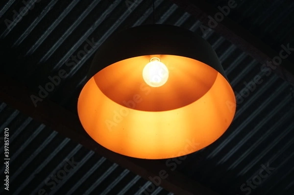 Obraz 室内のおしゃれな照明ランプ