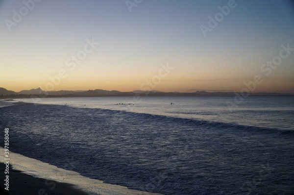 Fototapeta バイロンベイ　夕暮れ時のメインビーチ