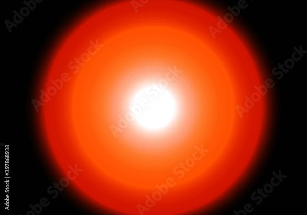 Obraz 円グラデーション背景素材オレンジ黒