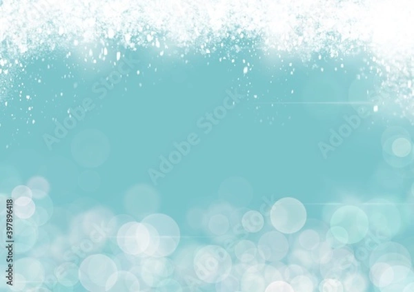 Fototapeta christmas background with snowflakes