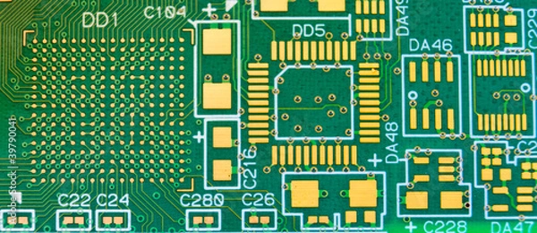 Obraz Printed circuit board with no elements