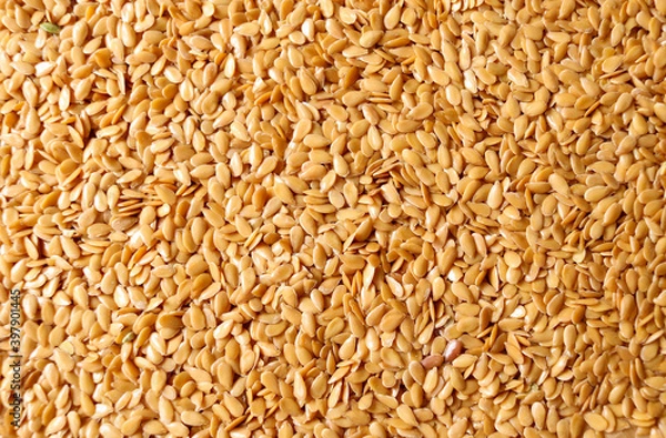 Fototapeta Close up of flax seeds