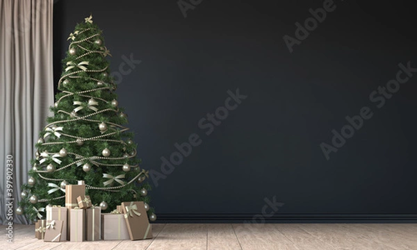Obraz Сhristmas tree and decorations