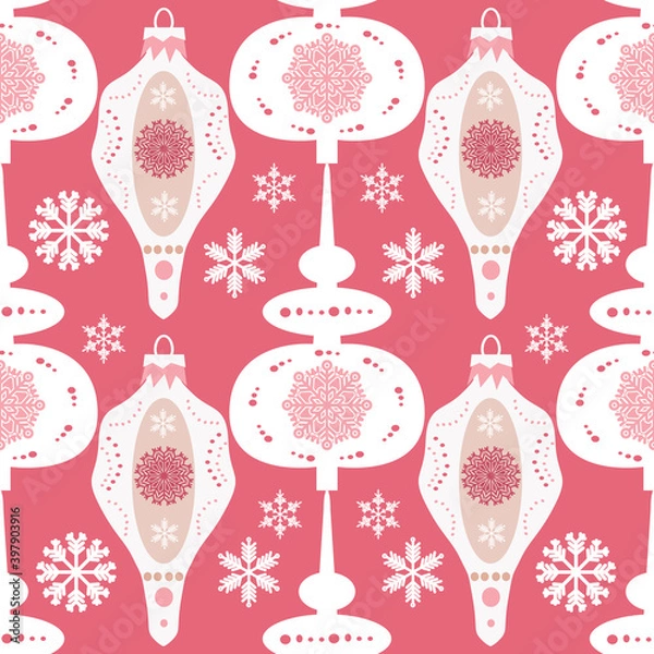 Obraz Christmas ball pattern 34