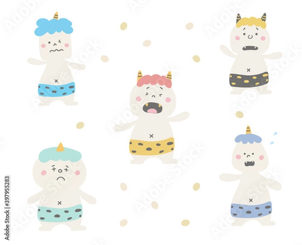 Fototapeta 節分　鬼セット