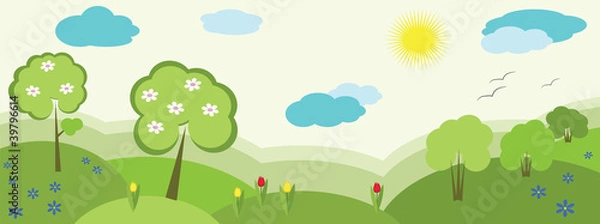 Obraz Nature banner, spring
