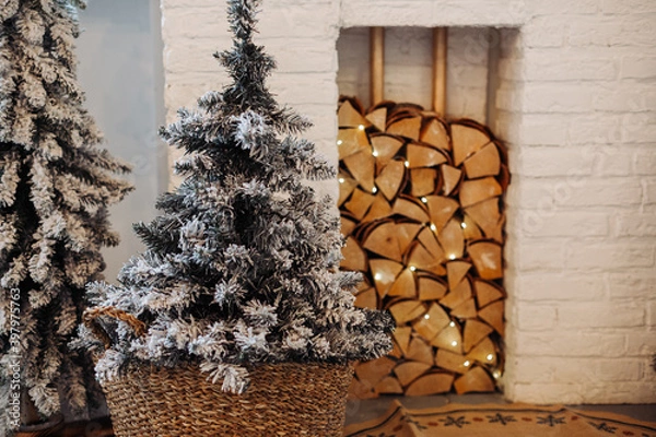 Obraz stack of firewood