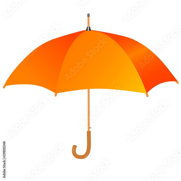 Obraz Orange umbrella icon
