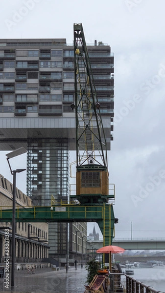 Obraz Kranhäuser mit Kran